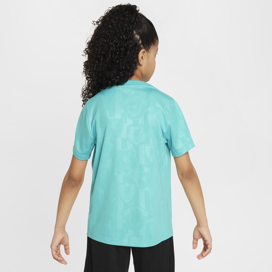 Nike Liverpool FC Academy Pro Dri-FIT warming-uptop met korte mouwen voor kids Groen - Foto 4