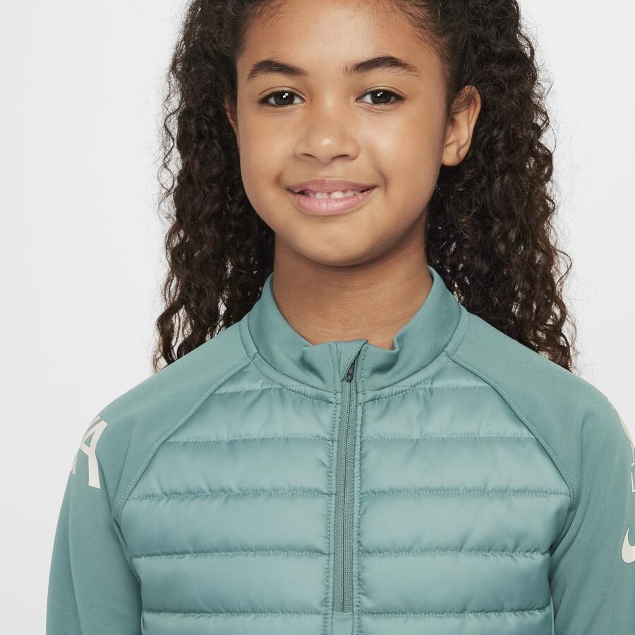 Nike Liverpool FC Academy Winter Warrior Therma-FIT voetbaltrainingstop voor kids Groen