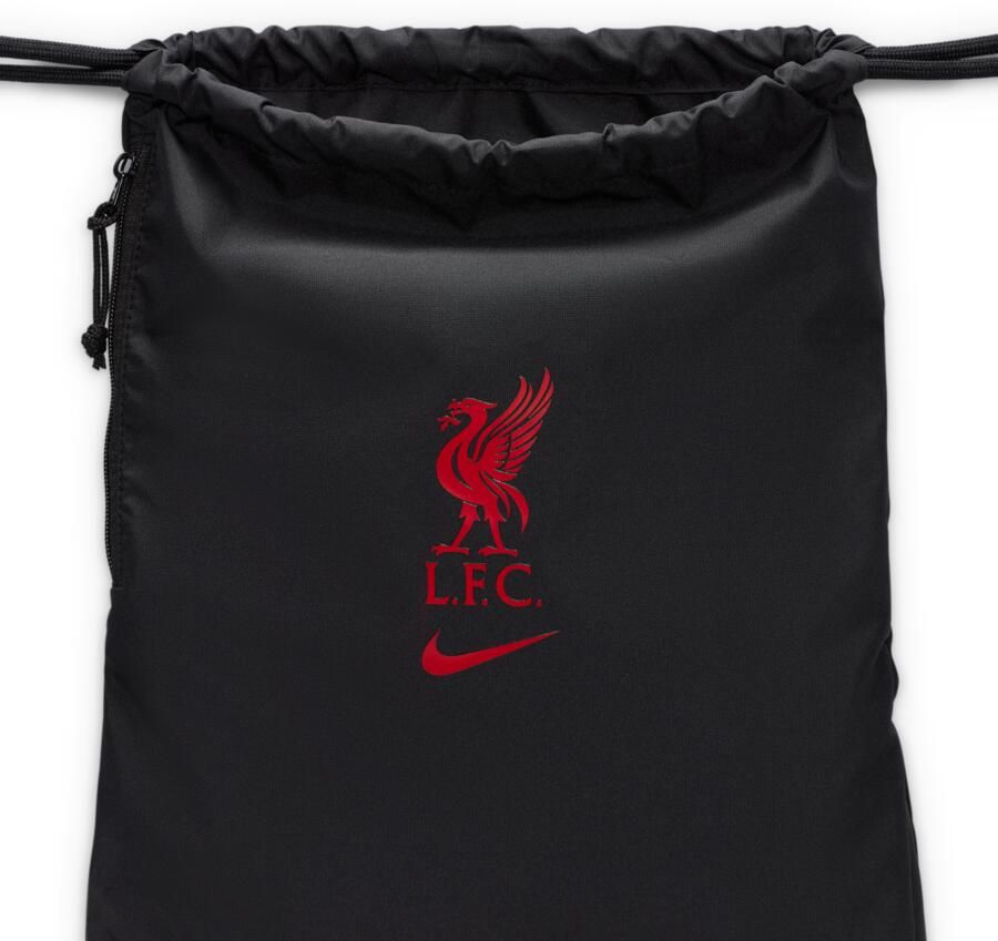 Nike Liverpool F.C. Heritage tas met trekkoord (13 liter) Zwart - Foto 2