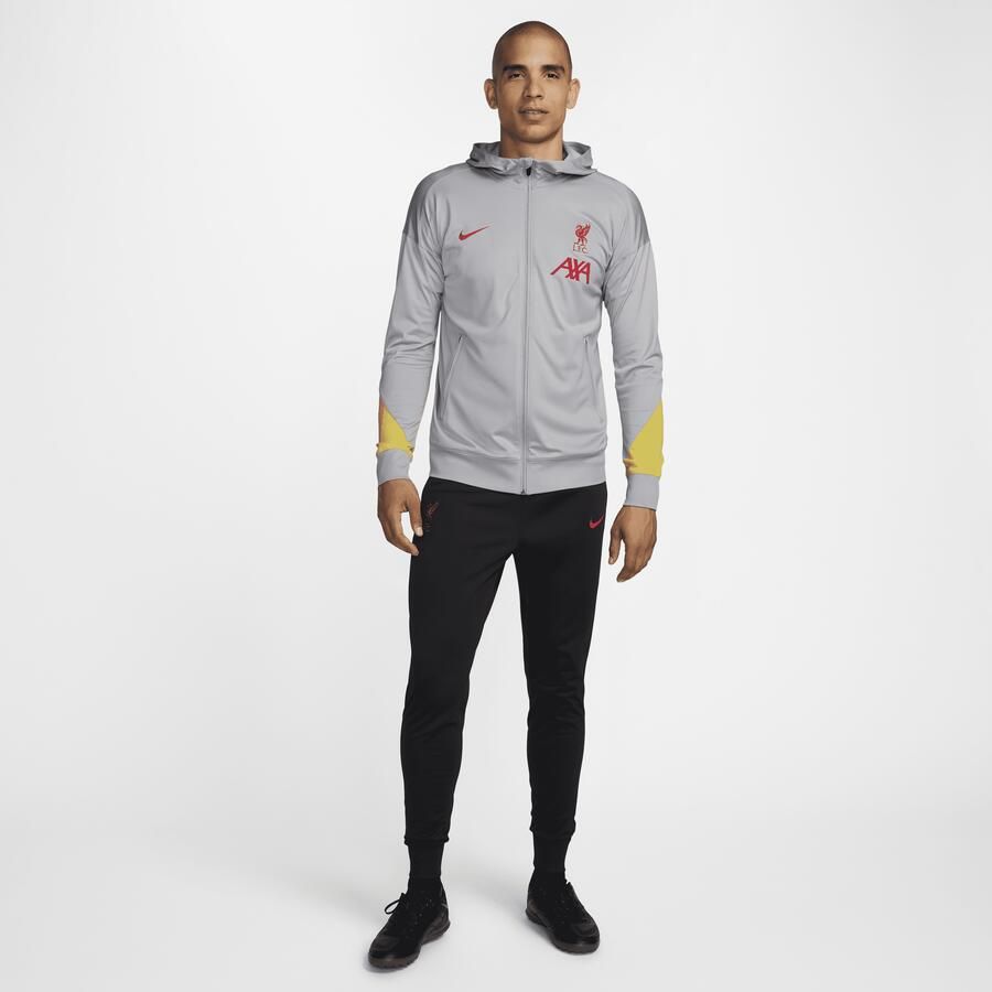Nike Liverpool FC Strike Derde Dri-FIT knit voetbaltrainingspak met capuchon voor heren Grijs - Foto 3