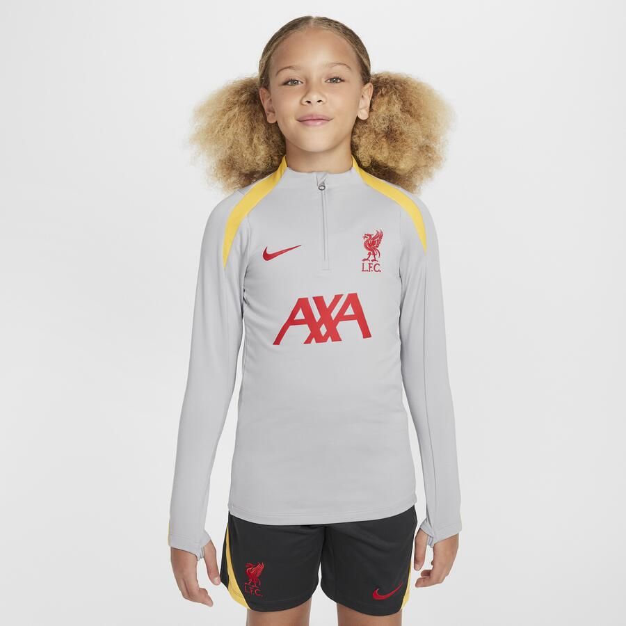 Nike Liverpool FC Strike Derde Dri-FIT voetbaltrainingstop voor kids Grijs - Foto 3