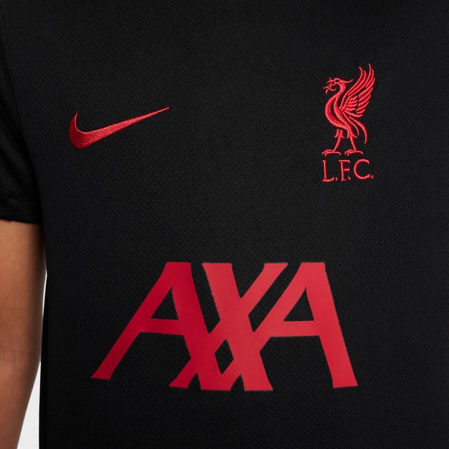 Nike Liverpool FC Strike Special Edition Dri-FIT knit voetbaltop met korte mouwen voor kids Zwart - Foto 2