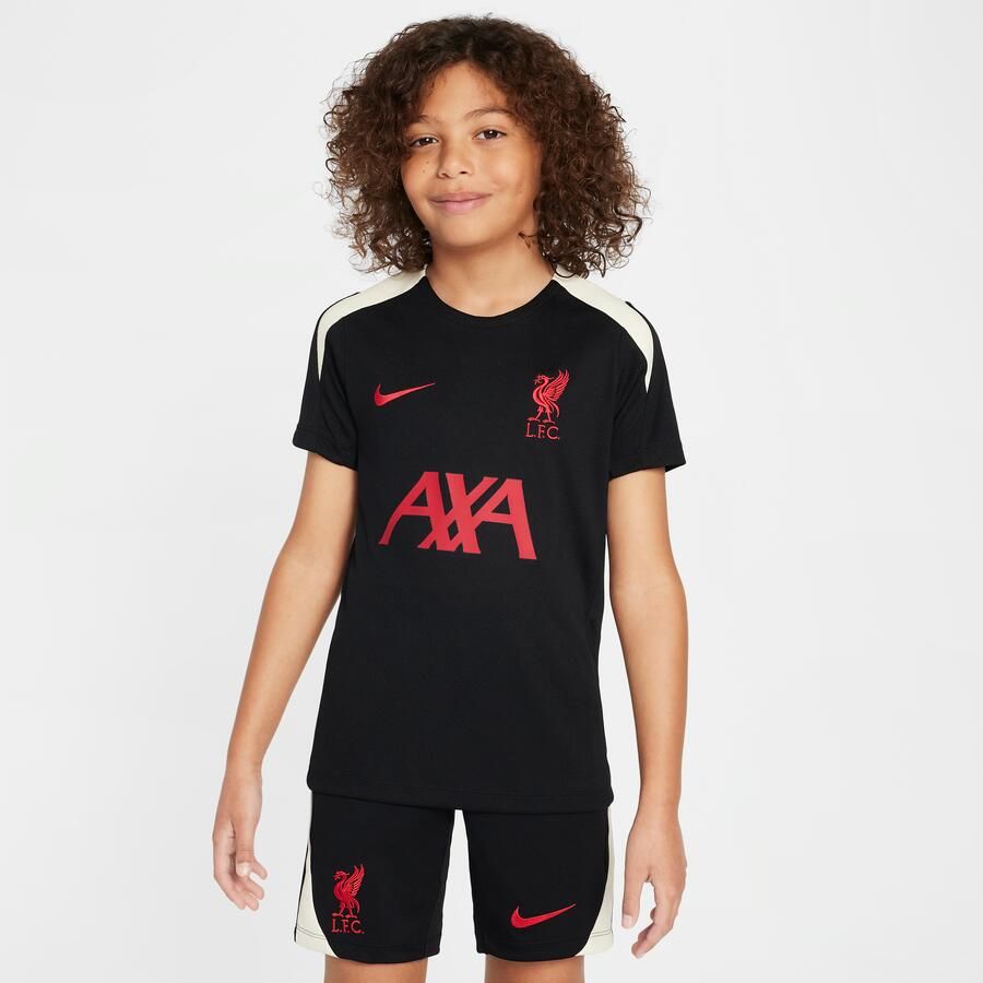 Nike Liverpool FC Strike Special Edition Dri-FIT knit voetbaltop met korte mouwen voor kids Zwart - Foto 3