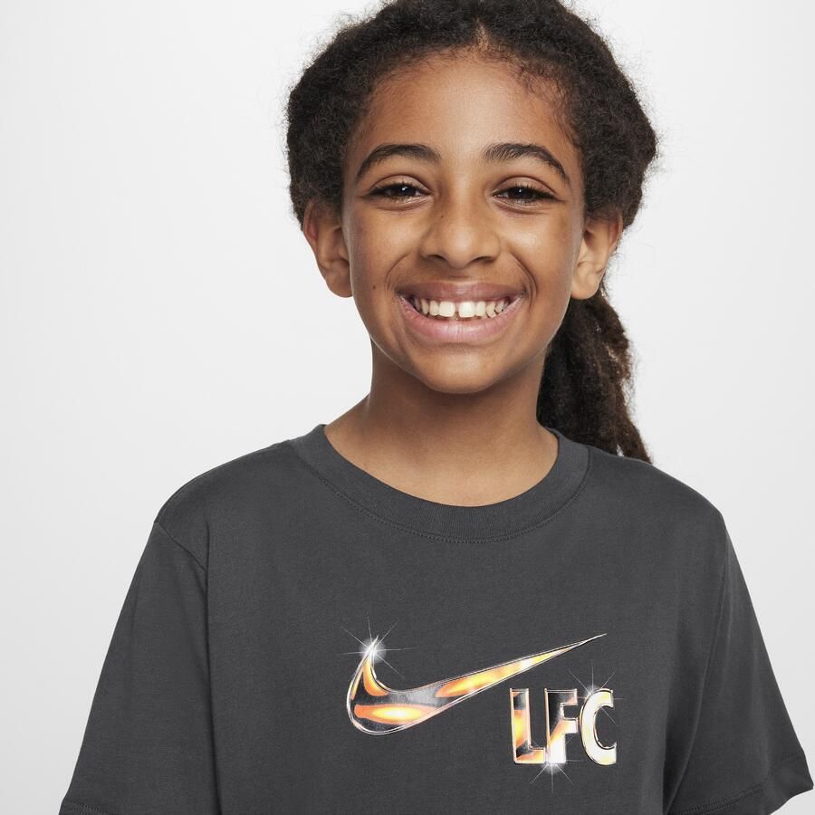 Nike Liverpool FC Swoosh voetbalshirt voor kids Grijs