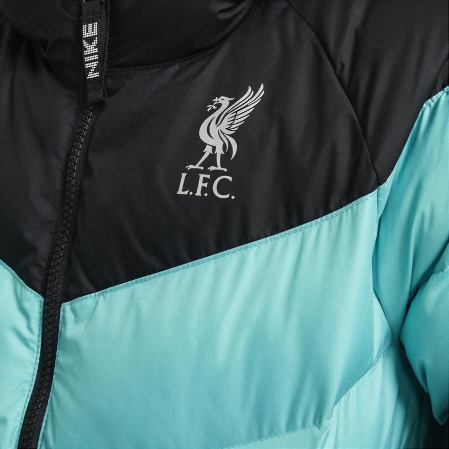 Nike Liverpool FC voetbaljack met synthetische vulling en capuchon voor kids Zwart - Foto 2