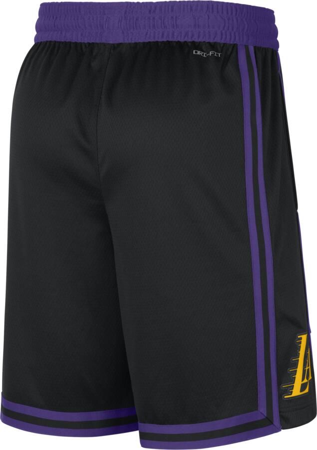 Nike Los Angeles Lakers City Edition 2023 24 Swingman Dri-FIT NBA-herenshorts Zwart - Foto 3