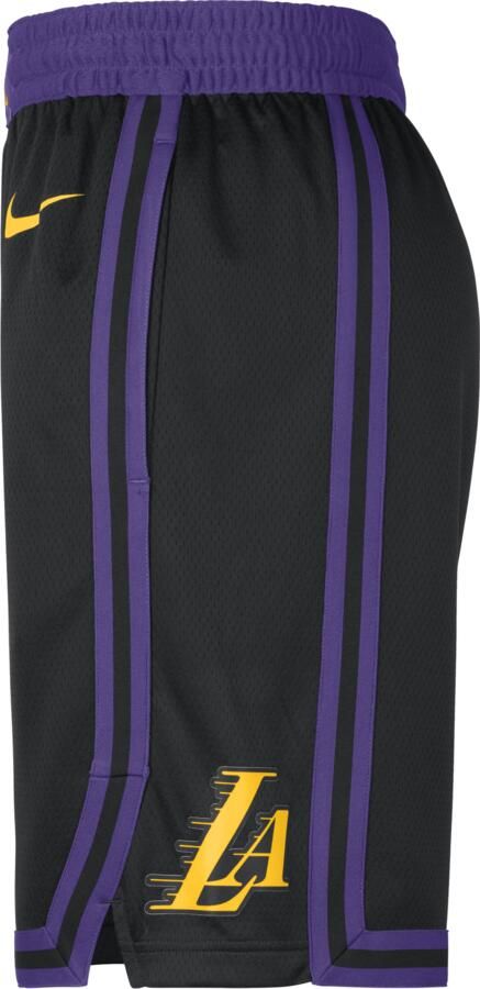 Nike Los Angeles Lakers City Edition 2023 24 Swingman Dri-FIT NBA-herenshorts Zwart - Foto 2
