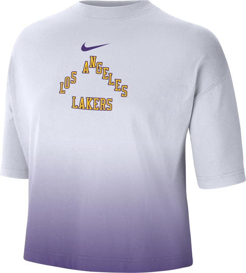 Nike Los Angeles Lakers Courtside City Edition Premium NBA shirt met recht design voor dames Wit - Foto 2