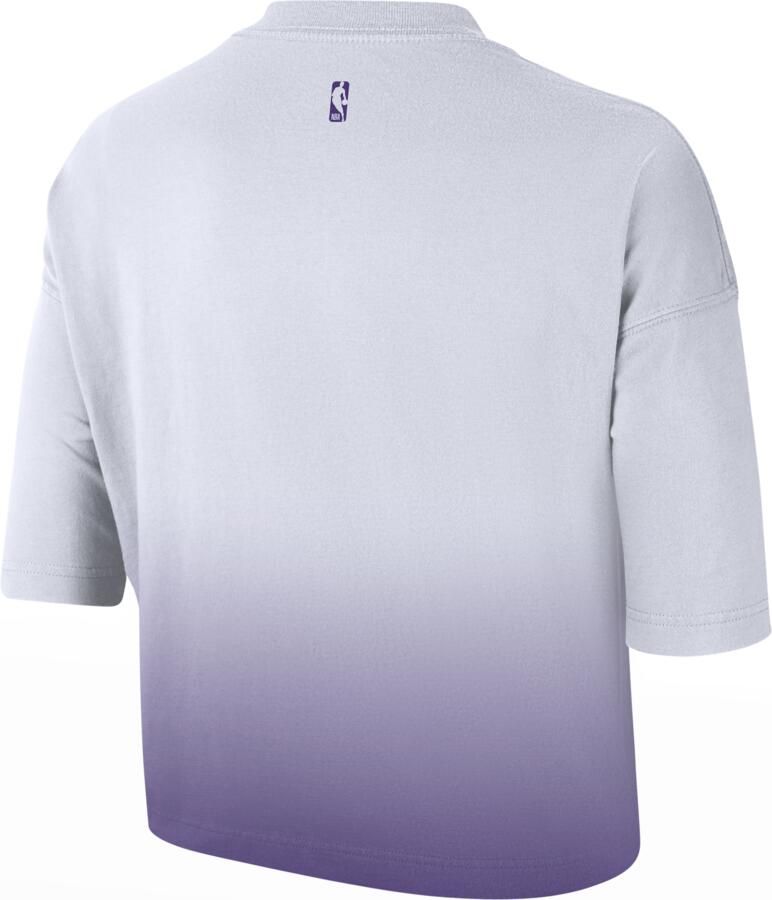 Nike Los Angeles Lakers Courtside City Edition Premium NBA shirt met recht design voor dames Wit