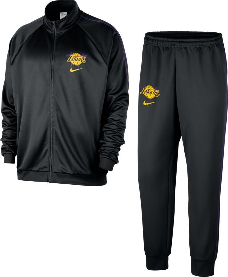 Nike Los Angeles Lakers Courtside NBA Club Peak trainingspak voor heren Zwart