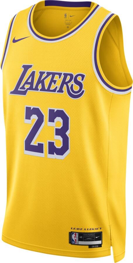 Nike Los Angeles Lakers Icon Edition Dri-FIT Swingman NBA-jersey voor heren Geel - Foto 7