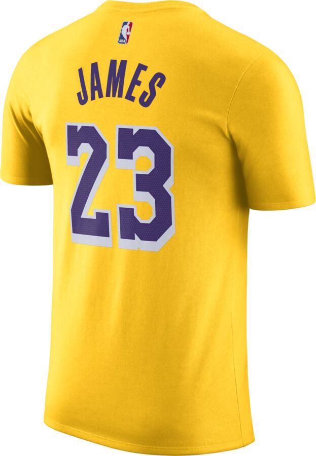 Nike L James LA Lakers Geel Basketbalshirt Heren - Foto 3