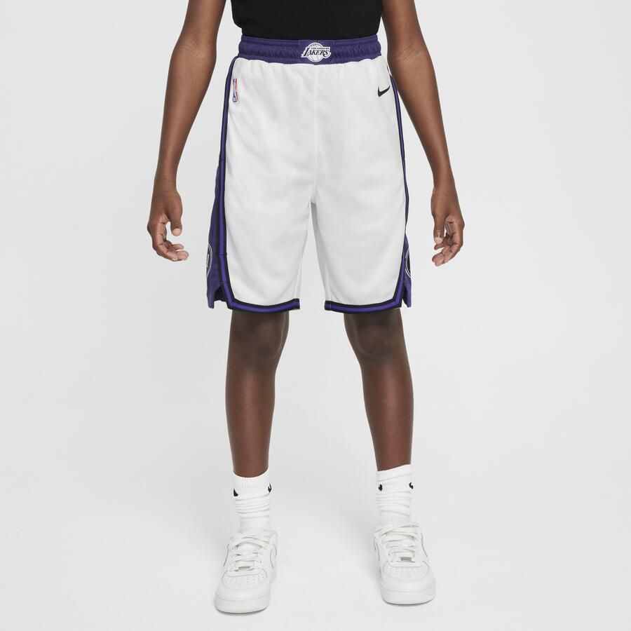 Nike Los Angeles Lakers Swingman NBA-shorts met Dri-FIT voor kids Wit - Foto 3