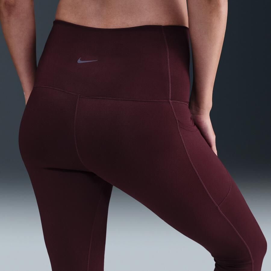 Nike (M) One 7 8-legging met hoge taille en zakken voor dames (zwangerschapskleding) Rood - Foto 2
