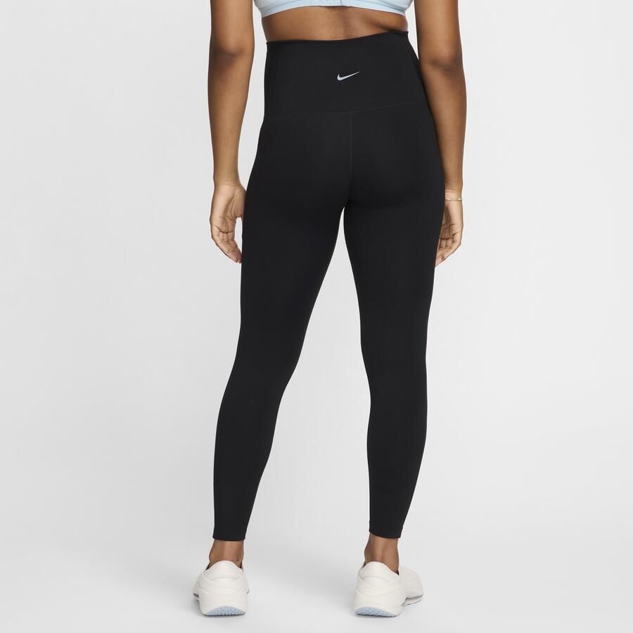 Nike (M) One 7 8-legging met hoge taille en zakken voor dames (zwangerschapskleding) Zwart - Foto 4