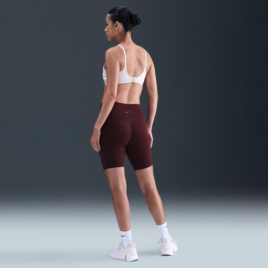 Nike (M) One Dri-FIT bikershorts met hoge taille en zakken voor dames (20 cm zwangerschapskleding) Rood - Foto 3