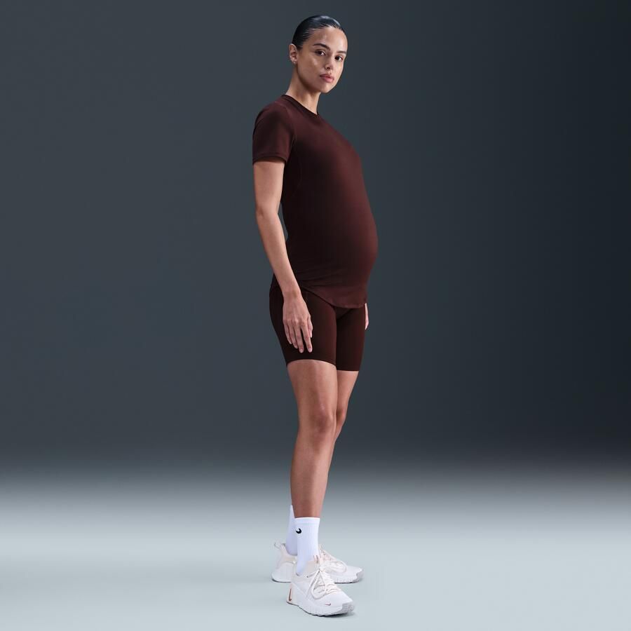 Nike (M) One Dri-FIT Slim-Fit top met korte mouwen voor dames (zwangerschapskleding) Rood - Foto 3