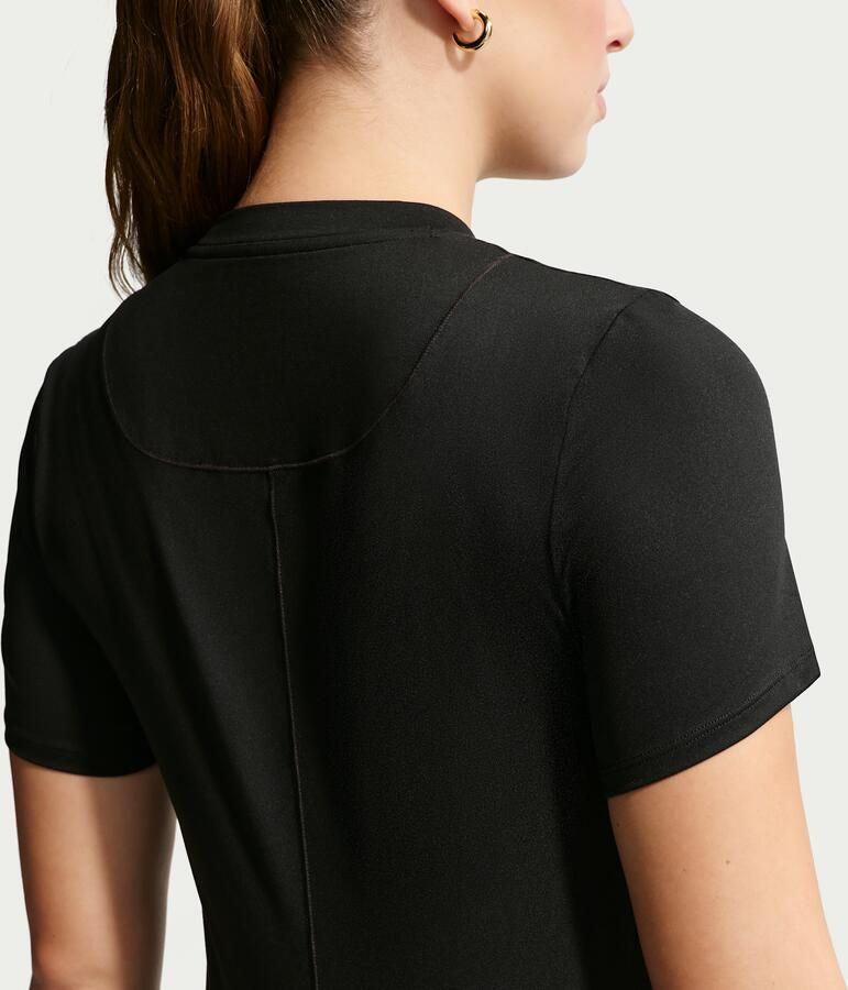Nike (M) One Dri-FIT Slim-Fit top met korte mouwen voor dames (zwangerschapskleding) Zwart - Foto 3