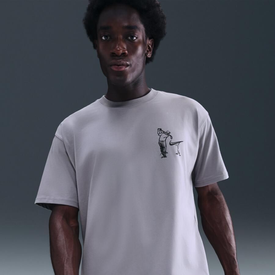 Nike Max90 golfshirt voor heren Grijs - Foto 4