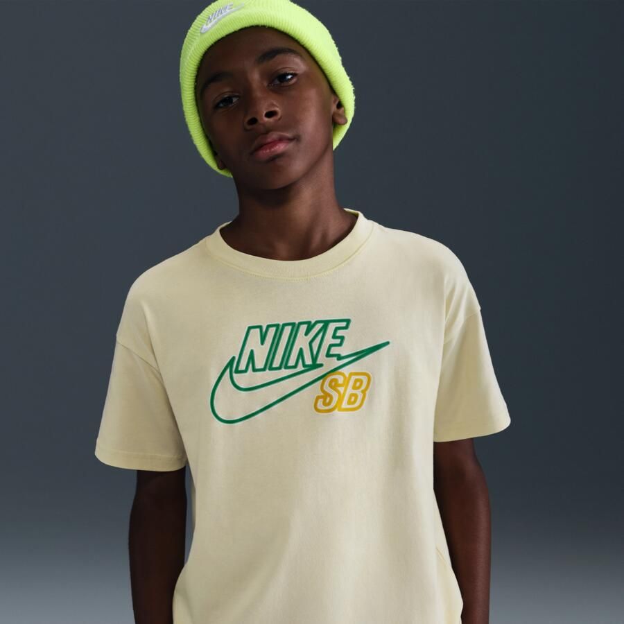 Nike Max90 Skate T-shirt voor kids Bruin - Foto 4