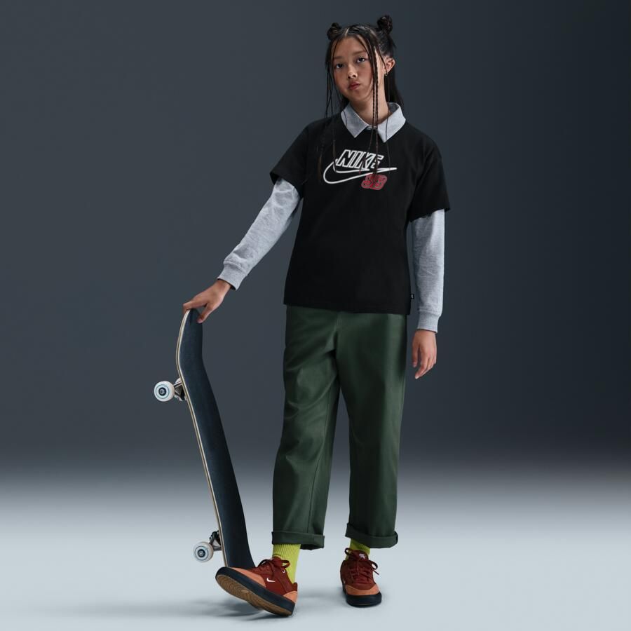 Nike Max90 Skate T-shirt voor kids Zwart - Foto 3