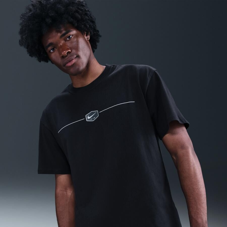 Nike Max90 T-shirt voor heren Zwart - Foto 4