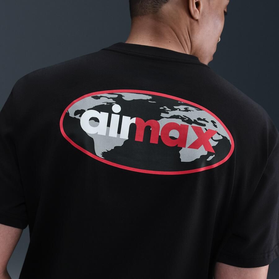 Nike Max90 T-shirt voor heren Zwart - Foto 4