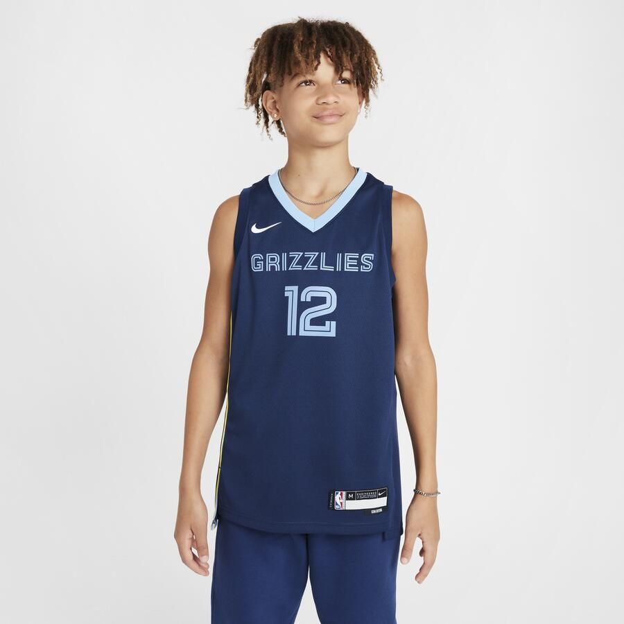 Nike Memphis Grizzlies 2023 24 Icon Edition Swingman NBA-jersey voor kids Blauw - Foto 3