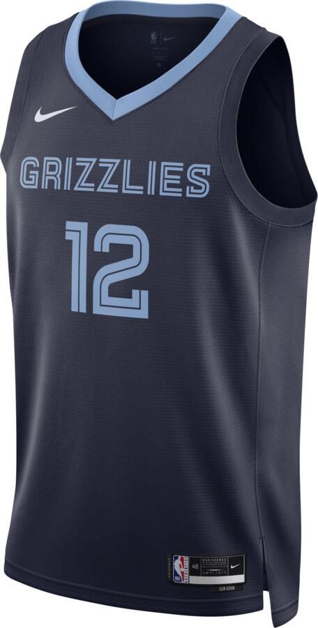 Nike Memphis Grizzlies Icon Edition 2022 23 Dri-FIT Swingman NBA-jersey voor heren Blauw - Foto 10