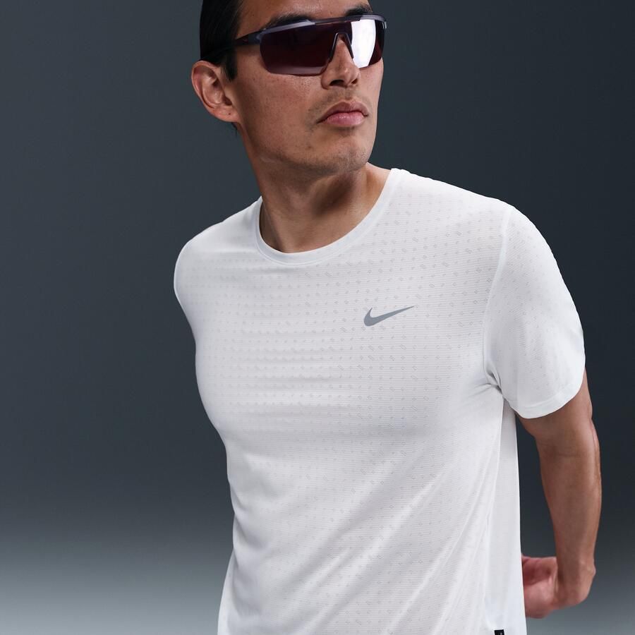 Nike Miler Breathe Dri-FIT hardlooptop met korte mouwen voor heren Wit - Foto 4