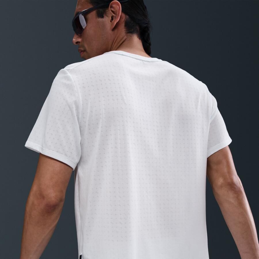 Nike Miler Breathe Dri-FIT hardlooptop met korte mouwen voor heren Wit