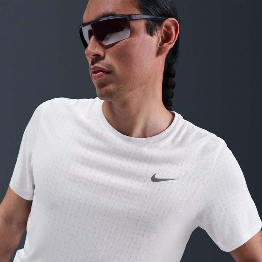 Nike Miler Breathe Dri-FIT hardlooptop met korte mouwen voor heren Wit - Foto 2
