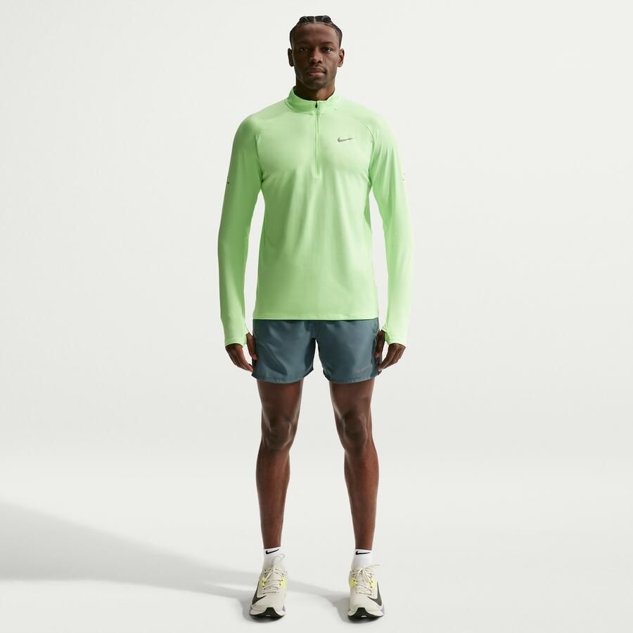 Nike Miler Dri-FIT hardloopshorts met binnenbroek voor heren (13 cm) Grijs