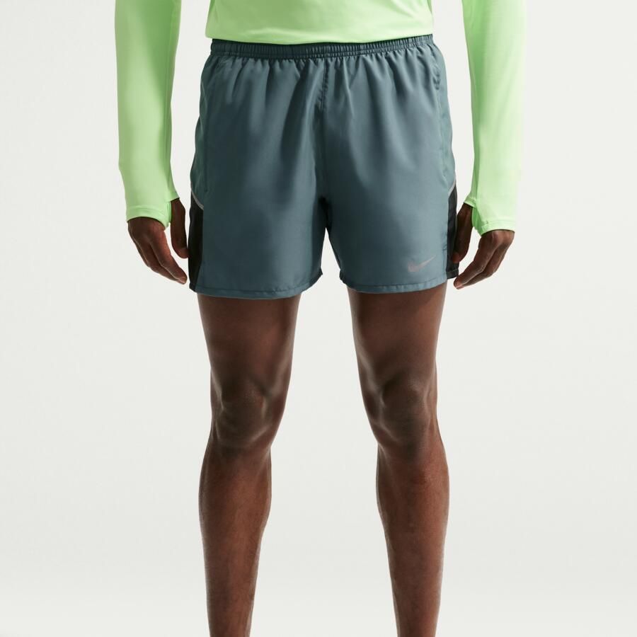 Nike Miler Dri-FIT hardloopshorts met binnenbroek voor heren (13 cm) Grijs - Foto 2