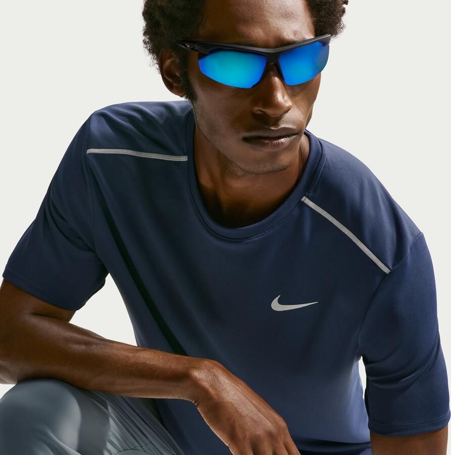 Nike Miler Dri-FIT hardlooptop met korte mouwen voor heren Blauw - Foto 3