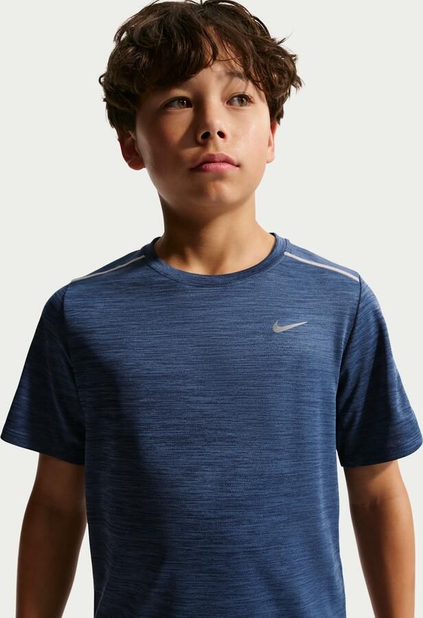 Nike Miler Dri-FIT top met korte mouwen voor kids Blauw - Foto 2