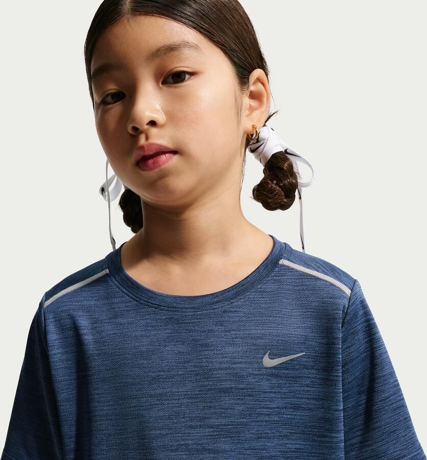 Nike Miler Dri-FIT top met korte mouwen voor kids Blauw