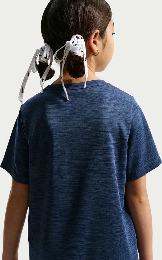 Nike Miler Dri-FIT top met korte mouwen voor kids Blauw - Foto 3