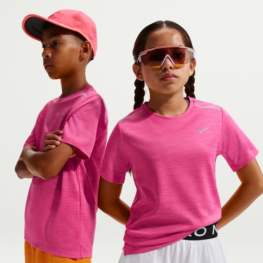 Nike Miler Dri-FIT top met korte mouwen voor kids Roze - Foto 4