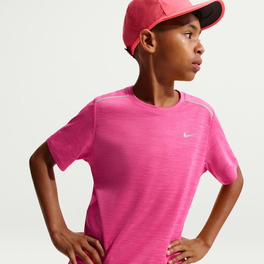 Nike Miler Dri-FIT top met korte mouwen voor kids Roze - Foto 2