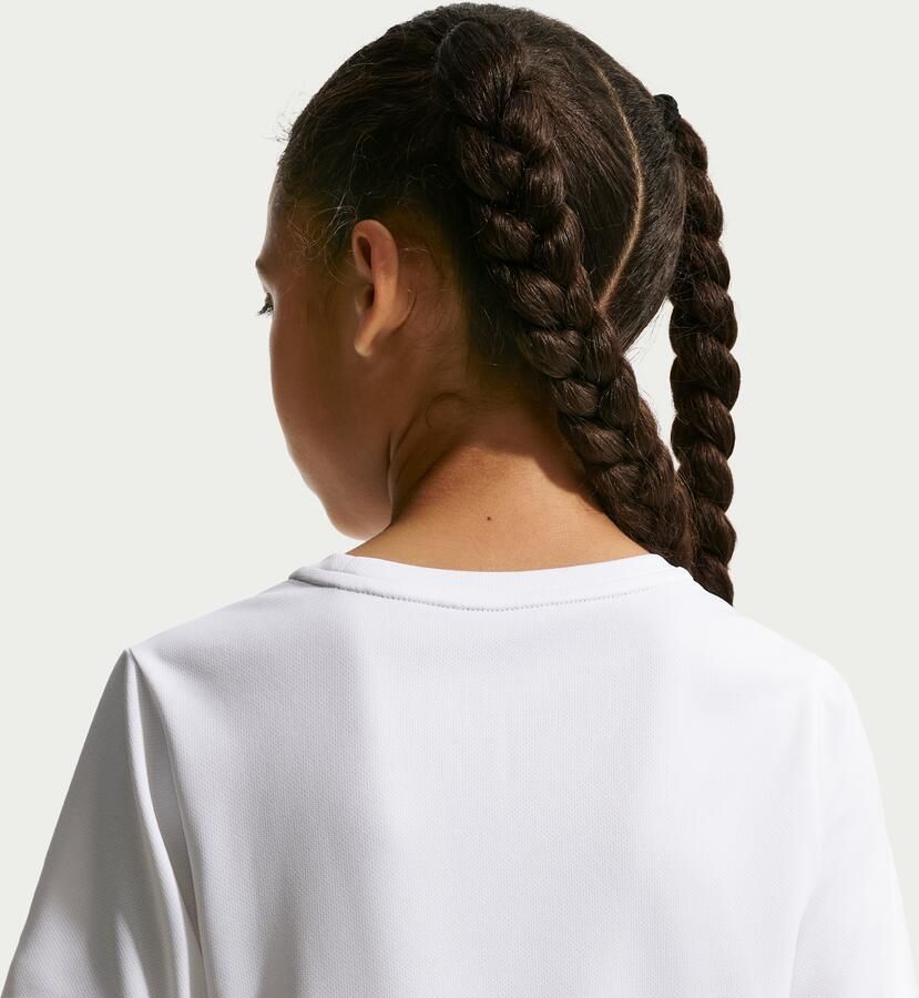 Nike Miler Dri-FIT top met korte mouwen voor kids Wit - Foto 2
