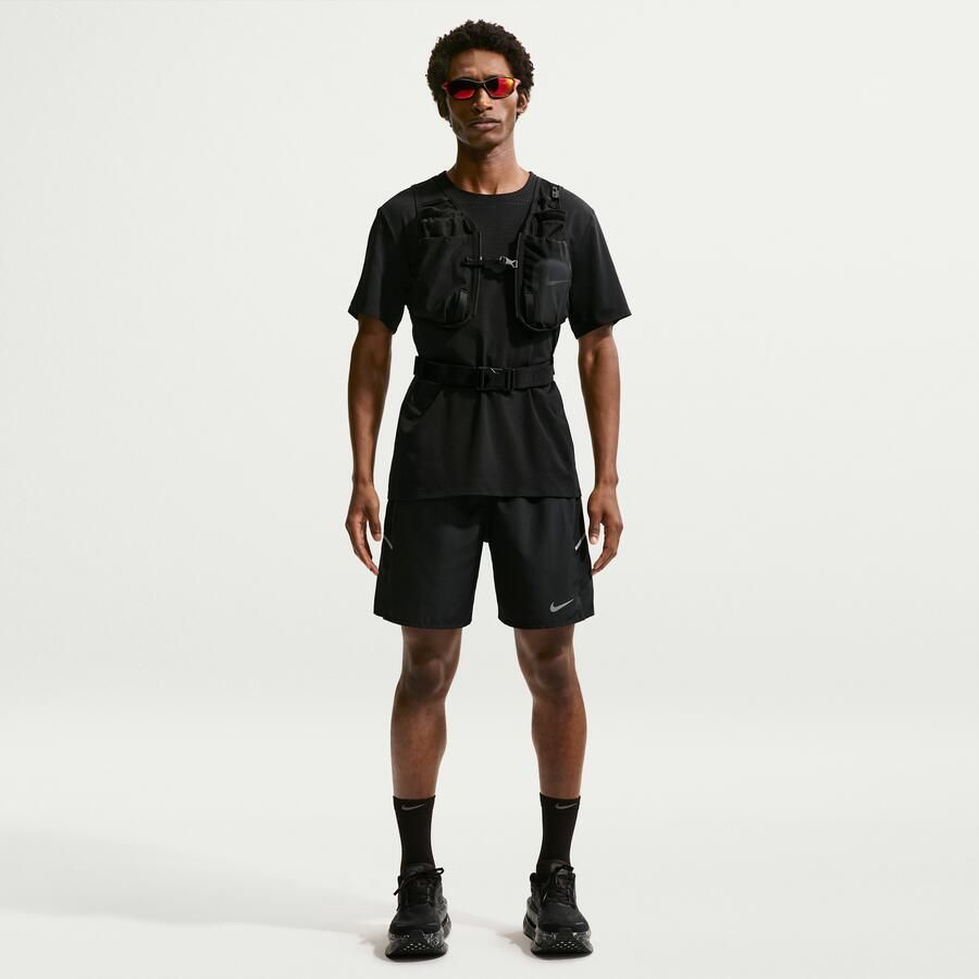 Nike Miler Dri-FIT 2-in-1 hardloopshorts voor heren (18 cm) Zwart
