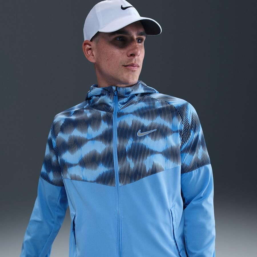 Nike Miler hardloopjack voor heren Blauw - Foto 4