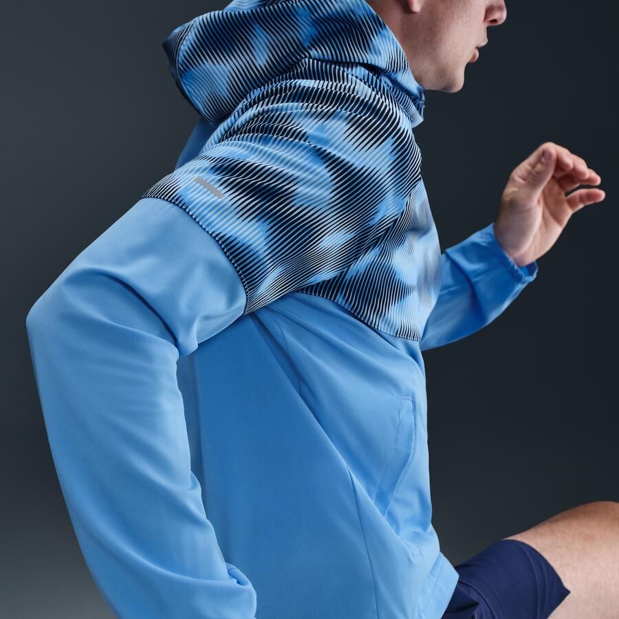 Nike Miler hardloopjack voor heren Blauw