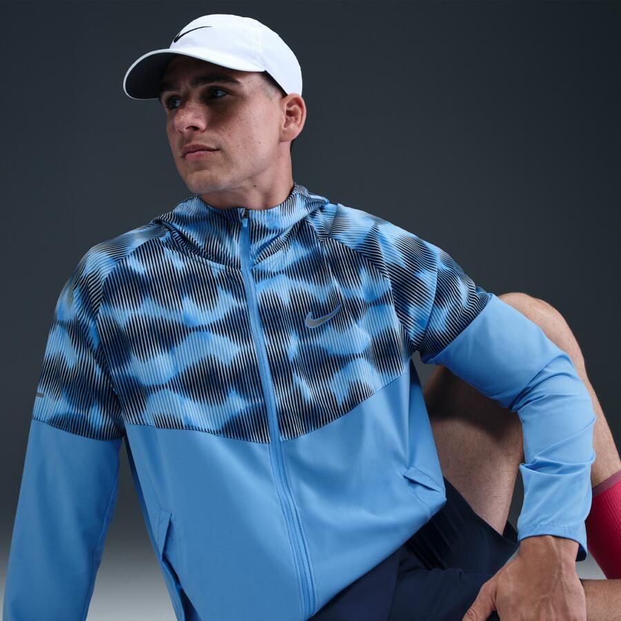 Nike Miler hardloopjack voor heren Blauw - Foto 2