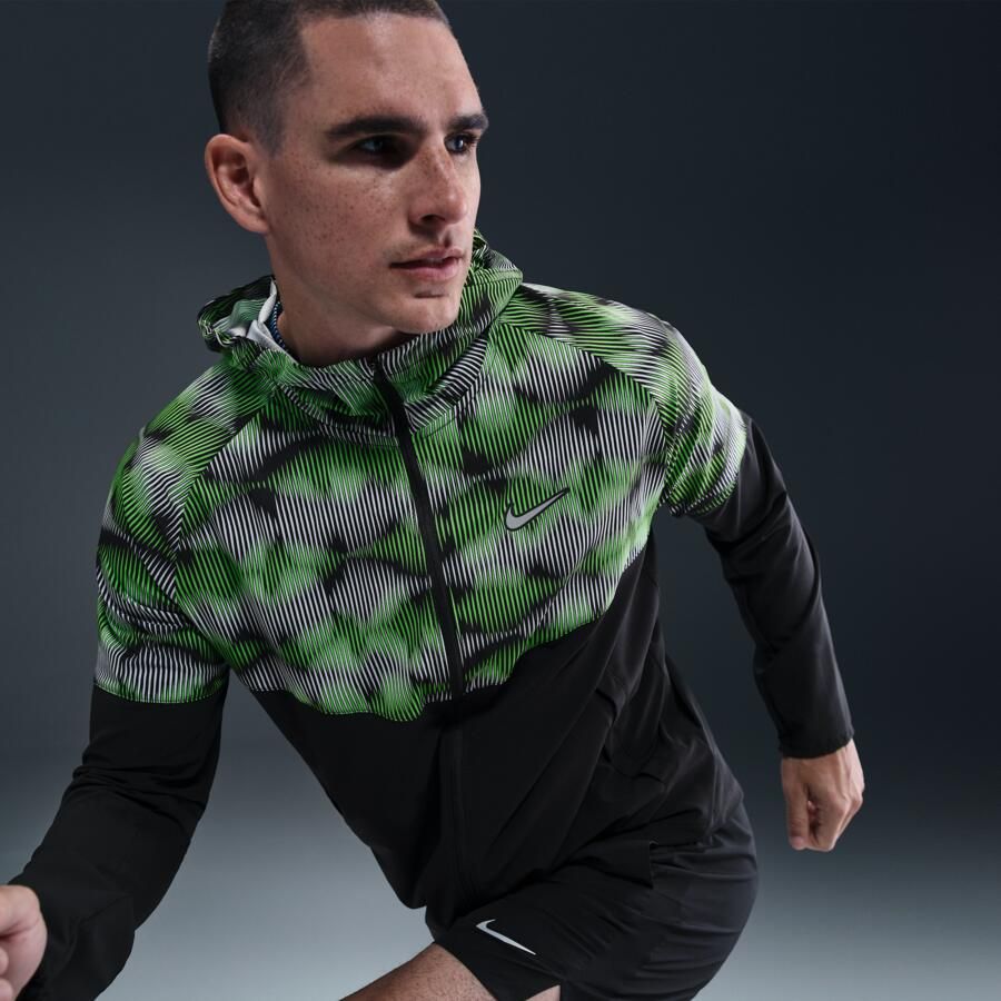 Nike Miler hardloopjack voor heren Zwart - Foto 2