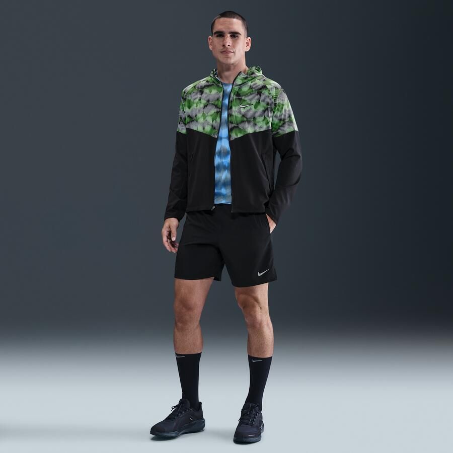 Nike Miler hardloopjack voor heren Zwart - Foto 3