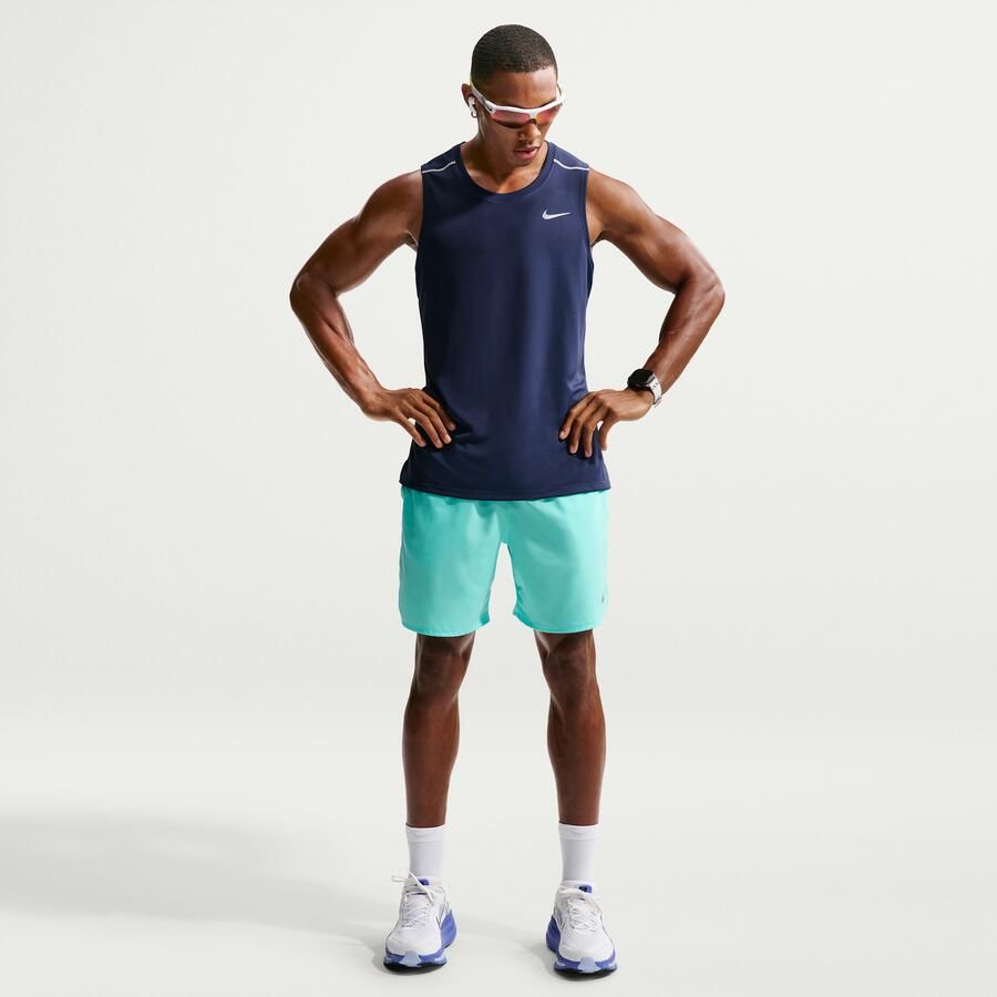 Nike Miler hardlooptanktop met Dri-FIT voor heren Blauw - Foto 4