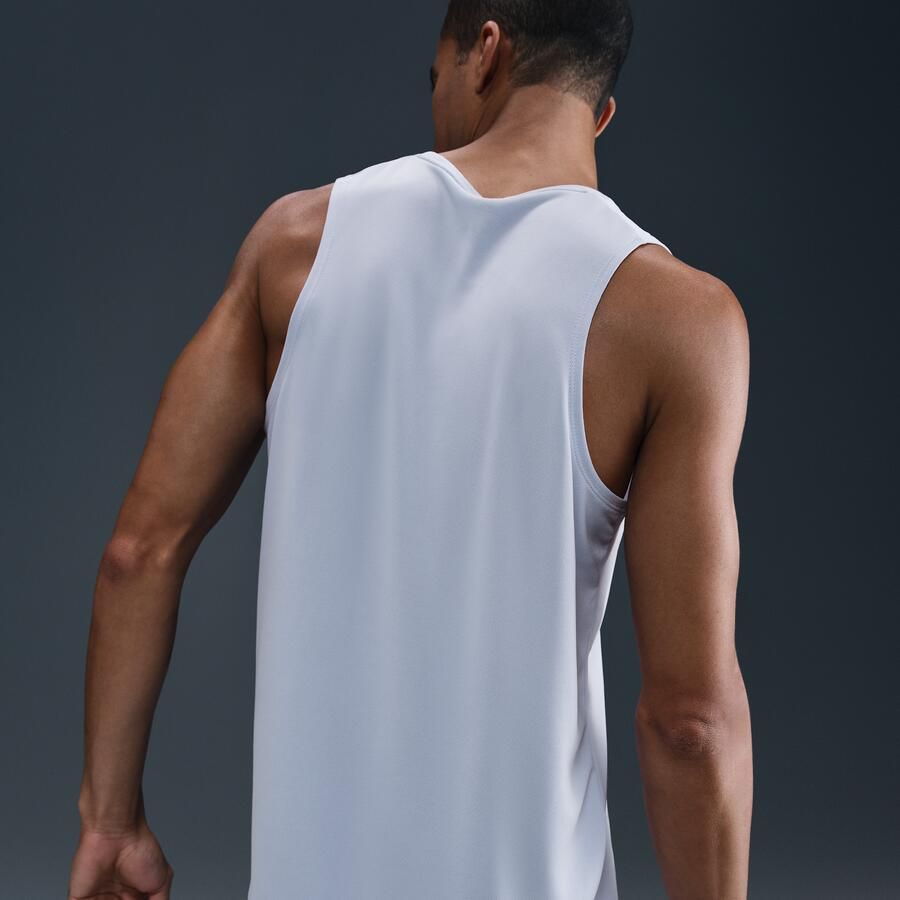 Nike Miler hardlooptanktop met Dri-FIT voor heren Grijs
