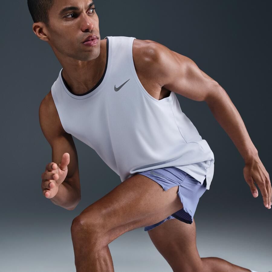 Nike Miler hardlooptanktop met Dri-FIT voor heren Grijs - Foto 2
